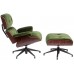 Кресло+пуф Eames Chair velvet green