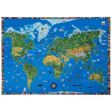 Подложка на стол 998911 Карта мира