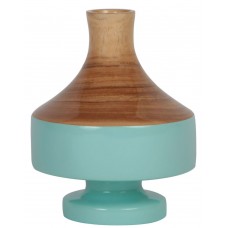 Ваза настольная Rustic Chic vase wood blue