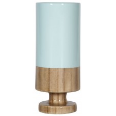 Ваза настольная Rustic Chic tube blue wood