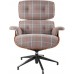 Кресло+пуф Eames Chair light grey checkerboard