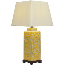 Лампа настольная Pattern tall yellow