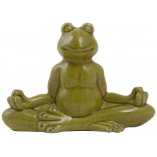 Декор Frog green meditation