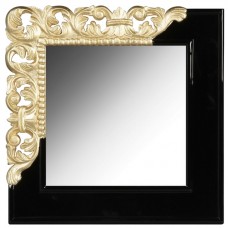 Зеркало Kingdom Art small gold & black