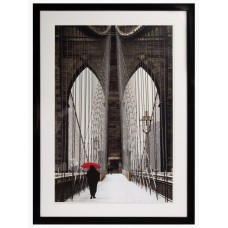 Постер с паспарту в раме Brooklyn Bridge