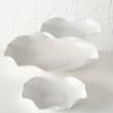 Ваза Liva (3 штуки) ART отделка белого цвета