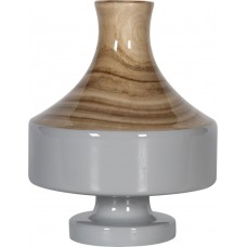 Ваза настольная Rustic Chic vase wood grey