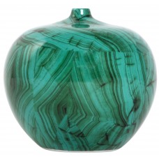 Ваза настольная Gems malachite dark