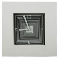 Часы настенные TARGET Square Wooden Frame White / 418/Q