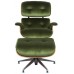 Кресло+пуф Eames Chair velvet green